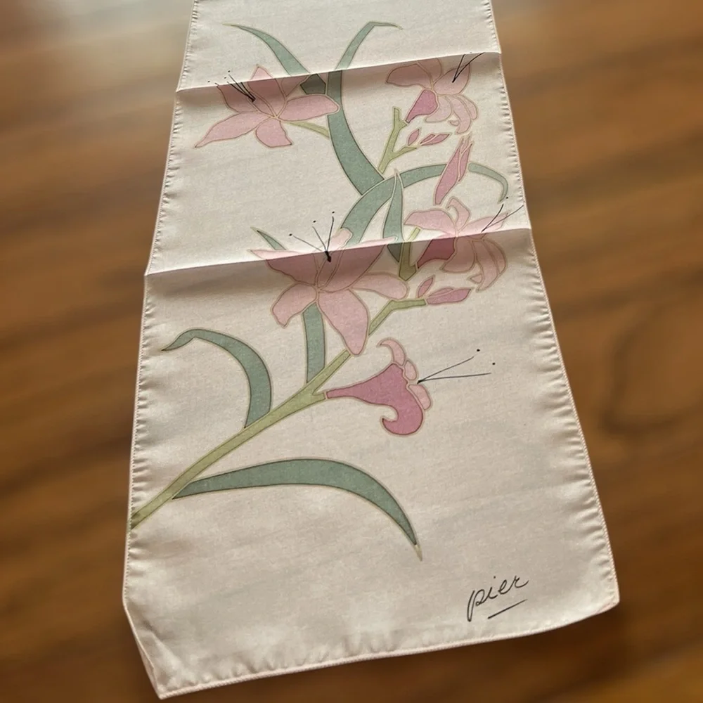 Hand Painted Silk Scarves Set of 3 - Picture 2 of 8